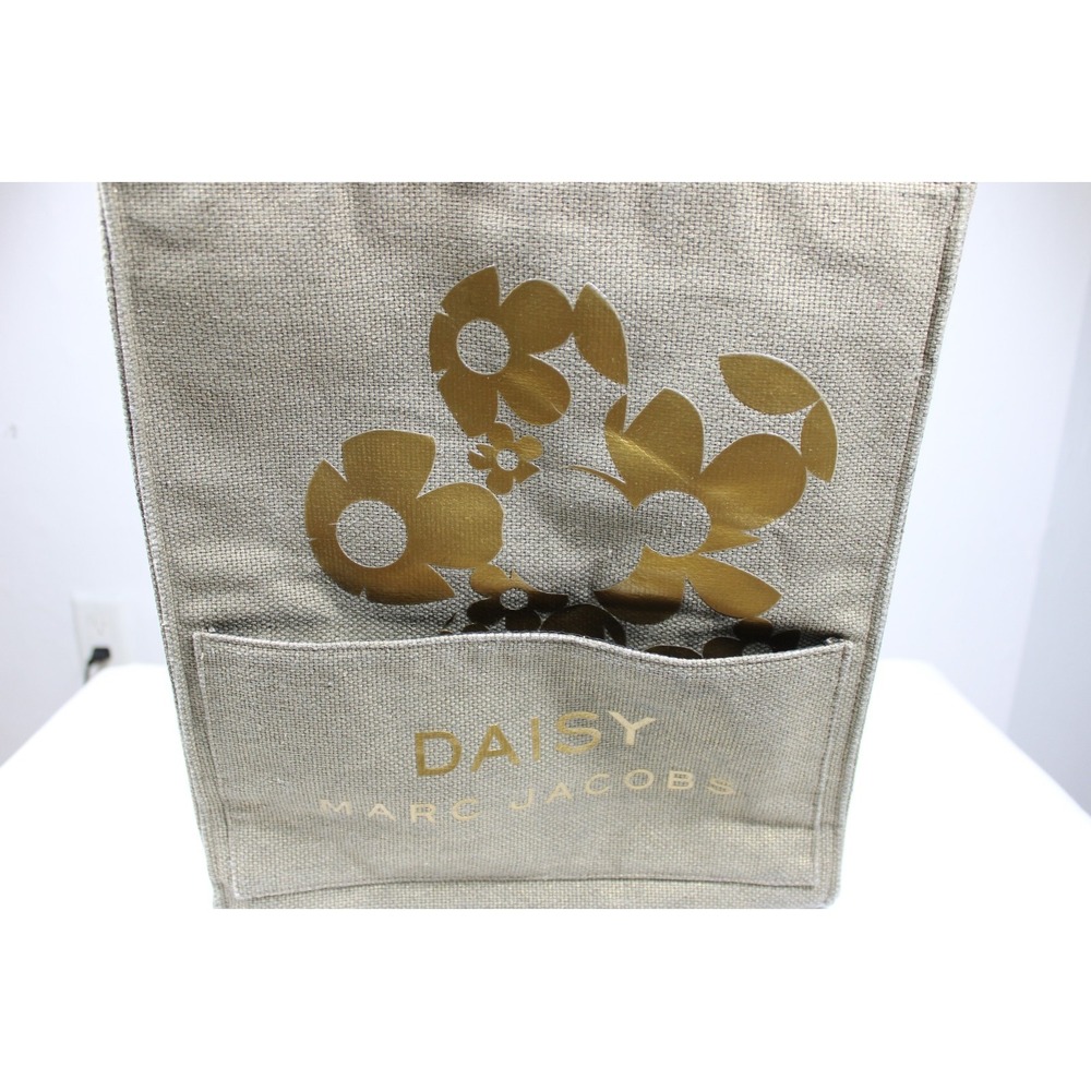 Marc Jacobs Daisy Tote Bag Tan Gold Canvas Shopper Perfume Promotional Handbag